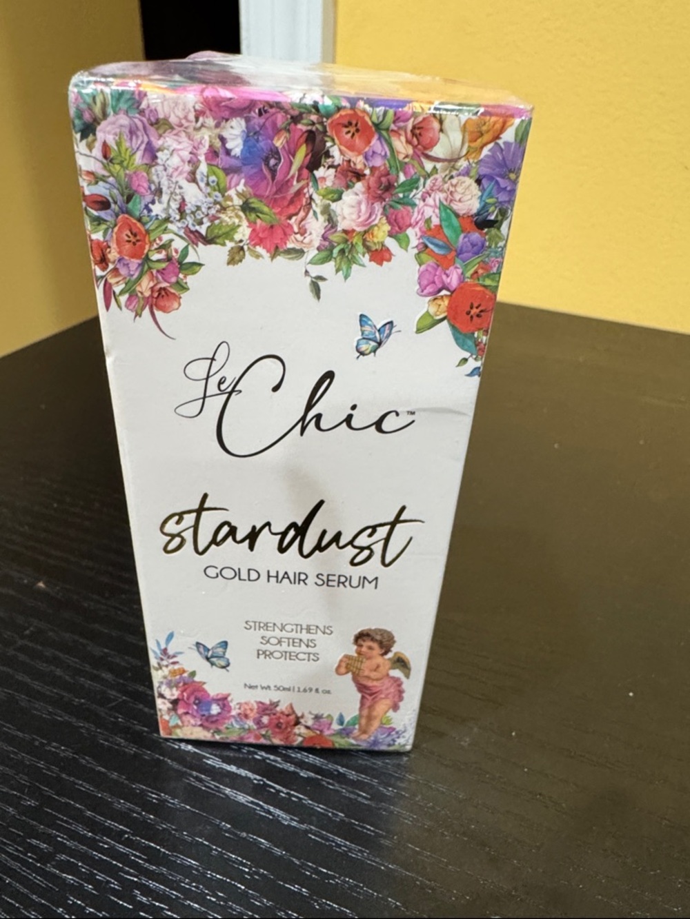 Le Chic Stardust Gold Hair Serum - Floral Pink & Gold